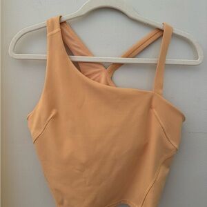 Lululemon Everlux Asymmetrical Tennis Tank Top Summer Glow